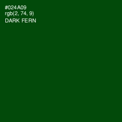 #024A09 - Dark Fern Color Image